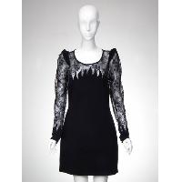 Lace Jersey Dress