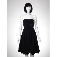 Silk Woven Dress with Bow