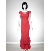 Mesh Jersey Dress